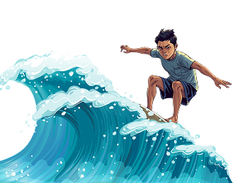 Visual representation of Magic Investing book with colorful infographics and charts showing investment strategies