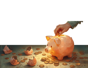 Financial planning worksheets and calculators laid out on desk with pen and calculator